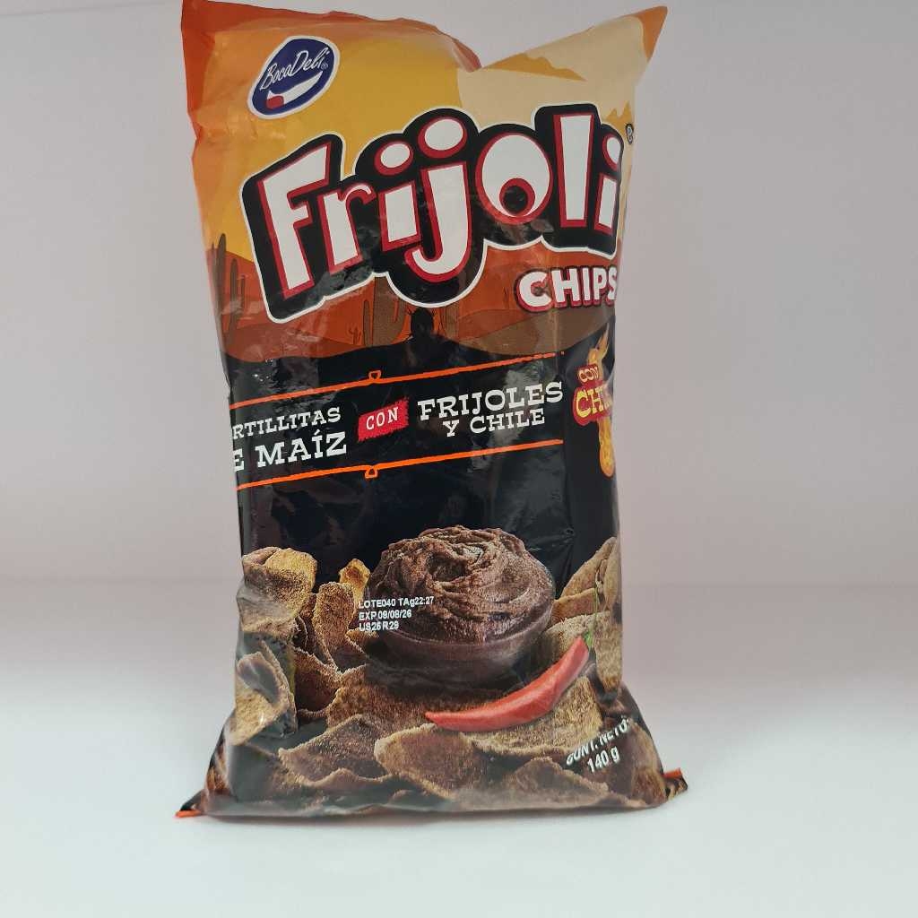 BOCADELI GRD FRIJOLI CHIPS CON CHILE 140G