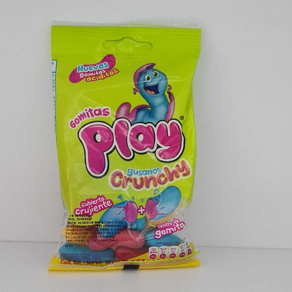 PLAY GOMITAS GUSANOS CRUNCHY 48/50GR